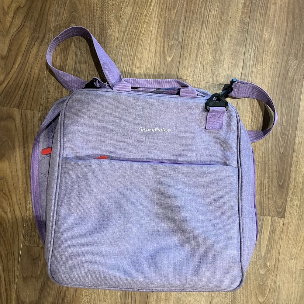 Zipper binder with shoulder strap & handle, 3 O-ring binder for office & school
